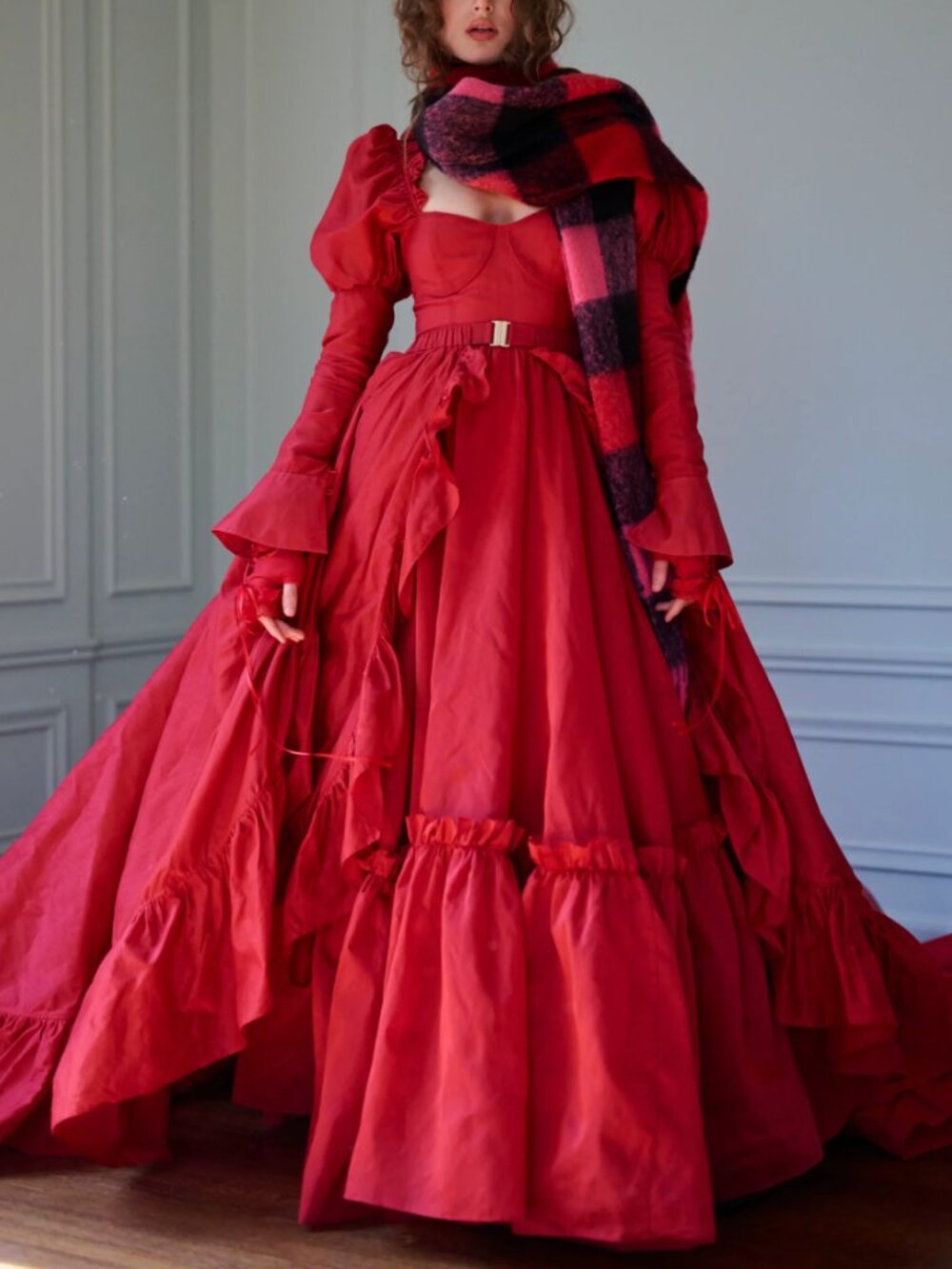 BEST Selkie The Rouge Astronomers Gown Maxi Dress Small Red - Picture 3 of 13
